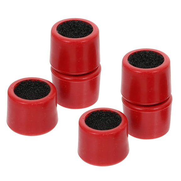 6 Pcs Leather Tip Sander Pool Cue Equipment Shaper Billiard Balls Grinder Red