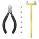 thumbnail image 1 of Juego de Alicates Sunnimix con hebilla de cobre para tiro con arco Herramienta de cuerda dorado, 1 of 8