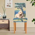 thumbnail image 4 of Yayeee 2 Pack Dining Chair Covers Stretch Parson Chairs Slipcovers Seat Protector, Retro Mountain, 4 of 6