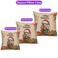 thumbnail image 3 of Merry Christmas Santa Cocker Spaniel Scarf Twinkling Lights Xmas Holiday Pillowcase Double Sided Cockers Dog Lover Gifts Pillow Case Covers - 00022, 3 of 3
