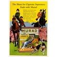 thumbnail image 2 of Anonymous 18x24 Gold Ornate Framed and Double Matted Museum Art Print Titled - The Hunt for Cigarette Supremacy Ends with Murad (1921), 2 of 4