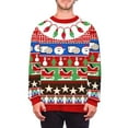 thumbnail image 2 of Telankuip Men's Christmas Sweatshirts 2025 Retro Fair Isle Design Long Sleeve Hoodless Sweatshirt Funny Animal Print Plus Size Crewneck Pullover Tops for Sweater Party XXL, 2 of 3