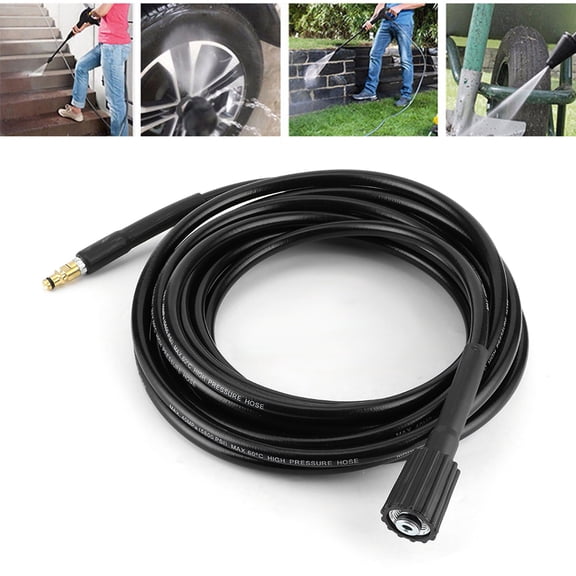 Manguera de Lavado A Presió de 40mpa/5800psi Con Cubierta de Goma, 4 Opciones de Longitud para Karcher K2 K3 K4 K5, parapimpiar ideal Desagües y Tuberenas