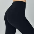 thumbnail image 7 of Flare Yoga Leggings for Women Slimming Casual High Waist Bell Bottom Pants with Pocket Butt Lifting Shaping Everyday Tights, Black, L, 7 of 7