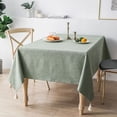thumbnail image 5 of Cotton And Linen Tablecloth Waterproof And Anti-Scalding High-End Small Fresh Rectangular Coffee Table Tablecloth Table Mat (Grey,140*180cm), 5 of 7