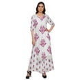 thumbnail image 1 of Moomaya Plus Size Printed Loose Palazzo And Kurta Set Ethnic Dress For Women, 1 of 6