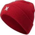 thumbnail image 2 of Beanie Hurley, acrílico rojo, para hombre, 2 of 6