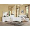 thumbnail image 5 of Acme Furniture Louis Philippe III Sleigh Bed in White, Queen, 5 of 5