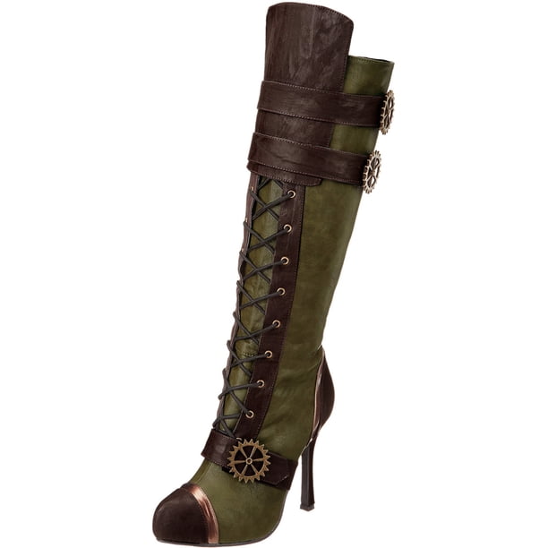 steampunk high heel boots