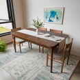 thumbnail image 4 of Ilios Innova | Mesa de Comedor Extensible Olmo de Madera de Caucho 160-200 cm, Diseño Rectangular con Puntas Redondeadas, 4 of 9