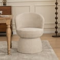 thumbnail image 3 of Kidol & Shellder Swivel Accent Chair with Stable Base Modern Barrel Chair Soft Fabric Upholstered Lounge Chair for Living Room, Bedroom & Small Spaces, Oatmeal (Easy Assembly & Space-Saving Design), 3 of 8