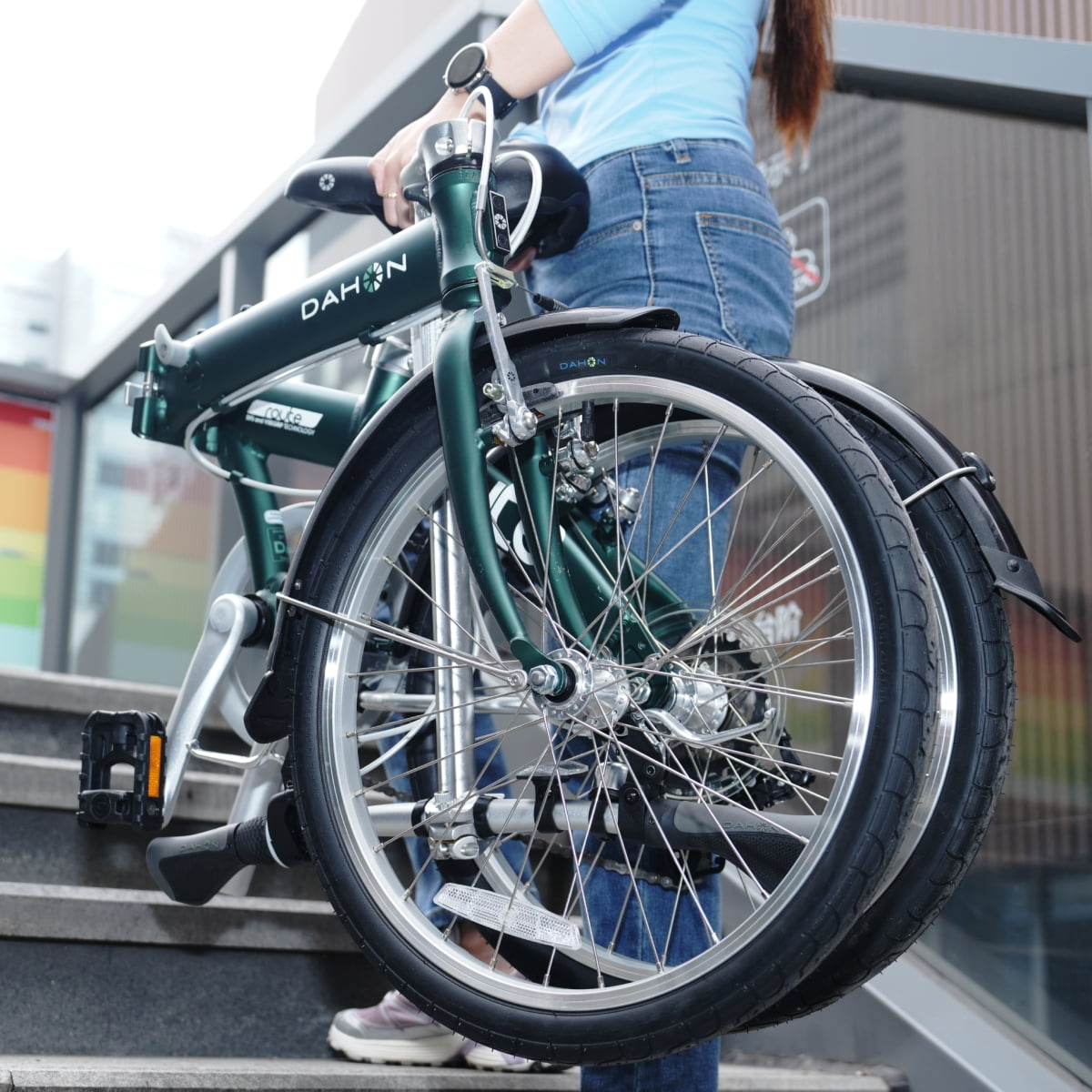 Dahon Route 20 inch Portable Folding Bike for Adults, with