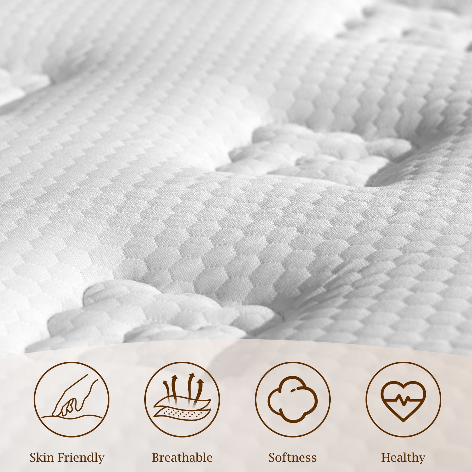 Garaneeds 12 inch Full size Mattress in a Box,Memory Foam Cradles your Sleep,Pocket Spring and CertiPUR-US, Pressure Relief & Motion Isolation