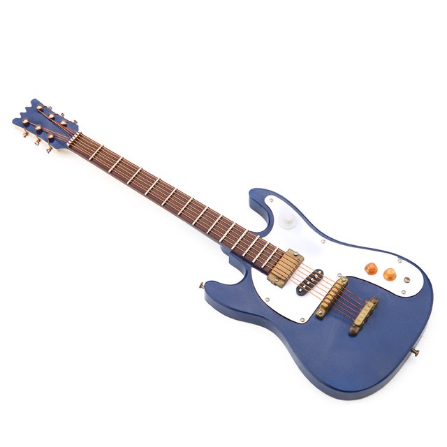 Miniature Guitar Model, Wear Resistance Mini Guitar Model Natural Wood Mini Model Ornament For Office Decoration Home Desk Decoration