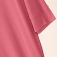 thumbnail image 5 of HAiming Women's V Neck Nightgowns Comfy Lightweight Loose Lounge Pajamas Short Sleeve Solid Color Classic Flowy Sleepwear, 5 of 5