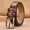 Brown, variant on Mens Genuine Leather Belts Adjustable Casual Dress Belt for Jeans Size 36 38 40