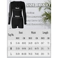 thumbnail image 7 of Aivtalk Womens Pajama Romper Ribbed Sexy Sleepwear One Piece Button Down Front Jumpsuit Shorts Bodycon Long Sleeve Knitted Bodysuit Unitard V Neck Y2k Workout Set Overall Outfit Black L, 7 of 7