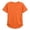 j-Orange133, variant on Girls T-Shirts Casual Summer Solid Color Side Ruched Short Sleeve V Neck Fashion T Shirt With Pocket Kids Children Comfortable Breathable Soft Cute Versatile Tee Tops,11-12 Years