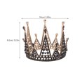 thumbnail image 2 of Corona de estilo gótico negro para Halloween, disfraz de fiesta, tocado, corona, tiara de reina, 2 of 5