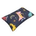 thumbnail image 3 of EasygdpCartoon Dinosaur Scooter Sport Blue Polyester Fiber Double-Sided Pillowcase,Super Soft,Comfortable And Luxurious Pillowcase,Not Easy To Break Or Deform- 20"X30", 3 of 9