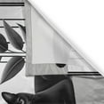 thumbnail image 2 of Ambesonne Cat Kitchen Curtains, Mid Century Modern Boho Kitties, 55"x24", Pale Grey Charcoal Grey, 2 of 3