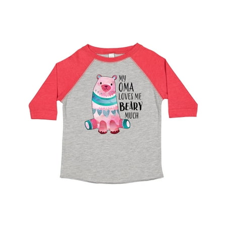 

Inktastic My Oma Loves Me Beary Much with Cute Bear Gift Toddler Boy or Toddler Girl T-Shirt