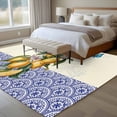 thumbnail image 4 of Large Area Rugs for Living Room Bedroom, Lemon 8'x10' Rug Washable Carpet Runner Indoor Outdoor, Summer Vintage Yellow Fruits Italy Blue Textured Non Slip Floor Mats Rug for Kitchen, Patio, 4 of 8