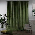thumbnail image 3 of 3S Brother's Extra Long Solid Luxury Matte Velvet Soft Curtain Lime Single Panel Hanging Back Tap & Rod Pocket Home Décor 5-25 Feet Custom Made Curtains -Made in Turkey Each(52"x192"), 3 of 7