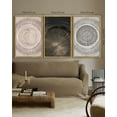 thumbnail image 3 of SHENIFY large 24x36in3pcs Natural Framed Vintage Wood Tree Rings Wall Art Farmhouse Rustic Canvas Paintings Living Room Bedroom Decor Nature Artwork, 3 of 6