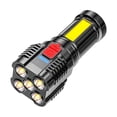 thumbnail image 2 of Linterna táctica cinco explosiones nucleares linterna LED impermeable súper brillante carga linterna de campamento lámpara de Mesa, 2 of 9