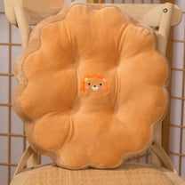 Harlier Cute Flower Pillow Plush Floor Pillow, Cartoon Thick Plush Office Chair Sitting Tatami Flower Cushion, Plush Flower Pillow Floor Butt Cushion for Home Decor (15*15 Inch, Yellow)