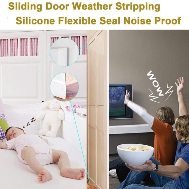 Tira de sellado Cinta autoadhesiva para ventana de puerta a prueba de viento (1000X25mm) Likrtyny Libre de BPA