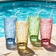 thumbnail image 3 of 16oz Unbreakable Premium Drinking Glasses, Stackable Tumbler Cups, Plastic Water Cups,Hard Plastic Cups Reusable Kitchen Water Glasses Drinking,Dishwasher Safe,4 Pack, 3 of 7