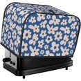 thumbnail image 1 of Toaster Cover 2 Slice Vintage Groovy Flowers Dustproof Bread Maker Cover Fingerprint Bakeware Protection Wide Slot Toaster Bag Reusable Kitchen Small Appliance Cover TC07, 1 of 1