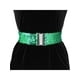 thumbnail image 4 of Cinturones de cintura ancha con purpurina para mujer, hebillas entrelazadas, decoración de lentejuelas, cinturones elásticos, 2 uds. Verde 60cm/23.62, 4 of 6