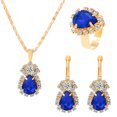 thumbnail image 1 of Xihbxyly Conjunto de Joyas de Gota de Agua, Impresionante Collar con Colgante, Elegantes Pendientes y Pulsera, Perfecto para Fiestas y Aniversarios, Regalo de San Valentín, Accesorio para Mujeres y N, 1 of 7