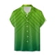 thumbnail image 3 of Camisas Para Hombre XXL Hombres Casual Manga corta Primavera Verano Turndown Neck 3D Impreso Camisas Moda Top Blusa Camisas (Green, L), 3 of 4