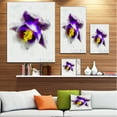 thumbnail image 3 of Blue Flower with Yellow Stigma - Floral Canvas Art Print, 3 of 4