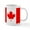 White, variant on CafePress - Canadian Flag Mug - 11 oz Ceramic Mug - Novelty Coffee Tea Cup