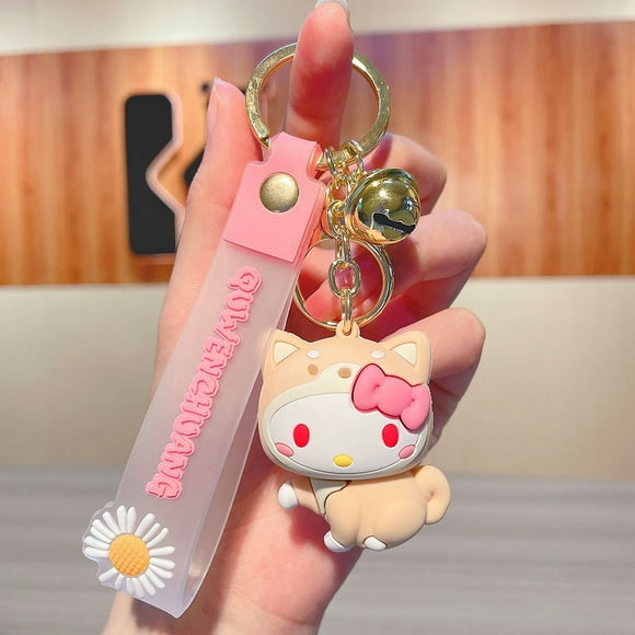 HECION Kawaii Sakura téléphone portable porte-clés Sanrio mignon Super étoile dessin animé Kitty chat Hello Kitty Wiki porte-clés