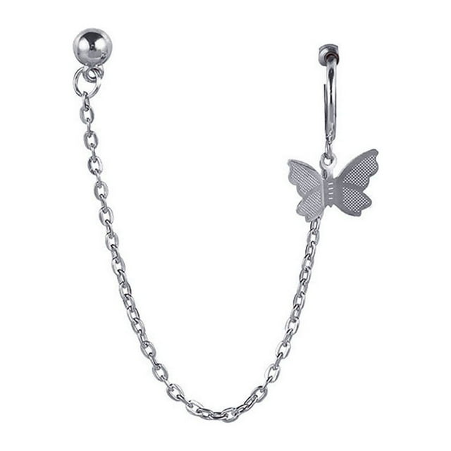 Boucles d'Oreilles Mode Femme Pendentif Animal en Métal Creux Bijou