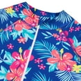 thumbnail image 6 of ASFGIMUJ Swimsuits For Girls Teens Baby 1 Pieces Summer Long Sleeve Rash Guard Cute Flower Print Zipper Up Jumpsuit Swimwear Girls Bathing Suit,Size 4-5Y, 6 of 8