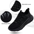 thumbnail image 3 of Ecetana Women's Walking Shoes Lightweight Running Sneakers Breathable Mesh Athletic Sports Shoes, 3 of 6