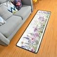 thumbnail image 2 of GZHJMY Flowers Butterfly Non-Slip Runner Rug Area Rug Washable Rectangle Rug for Bedroom Living Room Bathroom Hallways Home Decor 72x24 Inches#77, 2 of 7