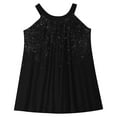 thumbnail image 6 of ShomPort Sleeveless Skirts for Girls Wide Strap Knee Length Tank Sundress Spring Summer Breathable Sequins Dresses, 6 of 8