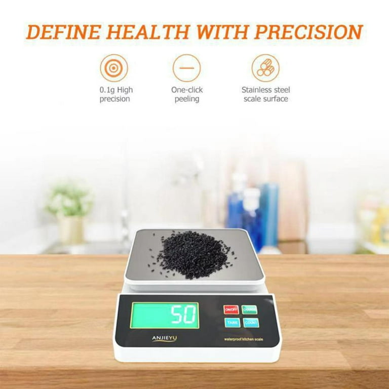 Stainless Steel Food Scale USB Rechargeable Digital Kitchen Scale