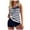 Navy, variant on Womens Loose Bathing Suits Tankini Top with Boyshorts Two Piece Tummy Control Bikini Swimsuit