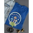 thumbnail image 3 of Stay Mushroom Groovy Shaped T-Shirt Women -Image by Shutterstock, Female Medium, 3 of 4