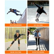 Skateboard Helmet, Adjustment Bike Helmets, Multi-Sport Bicycle Skateboard Skating Longboard Commuter Helmet for Men Women,Grey