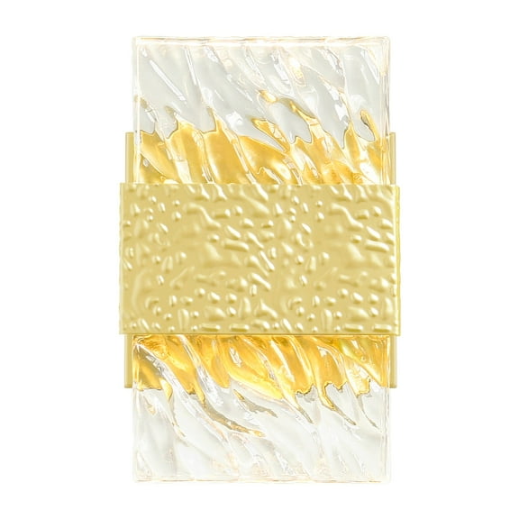 CWI Lighting Carolina Contemporary Metal Wall Sconce in Gold Leaf
